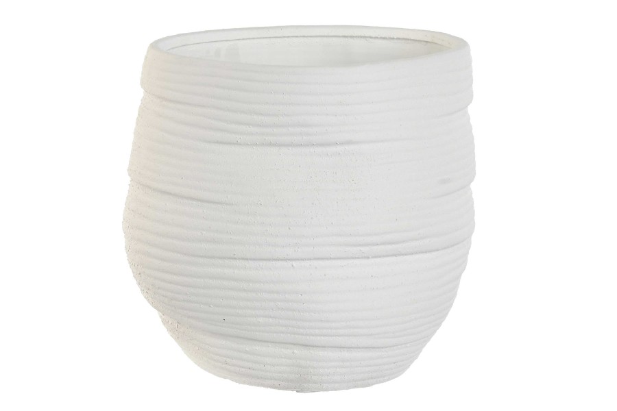 Detall ITEM Macetero Ceramica 29X29X27 Blanco Online