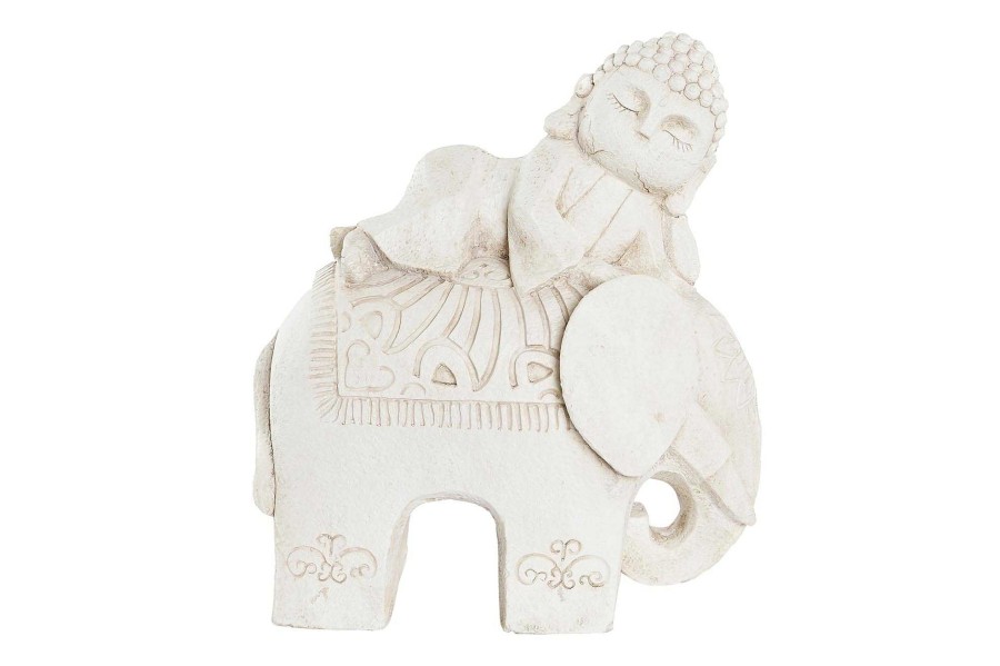 Detall ITEM Figura Magnesia 42X24X46 Buda Elefante Envejecido Clearance