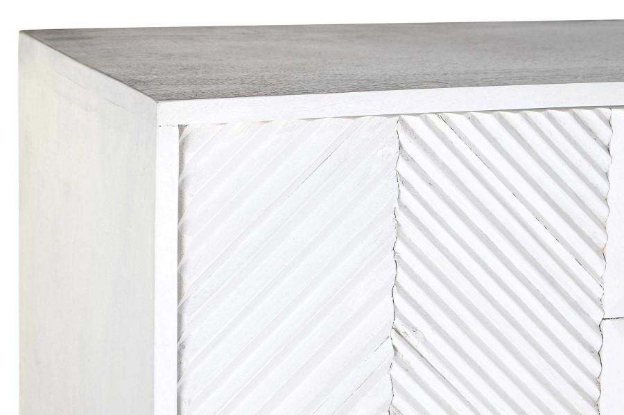 Detall ITEM Aparador Mango Metal 91X44X152 Blanco Wholesale