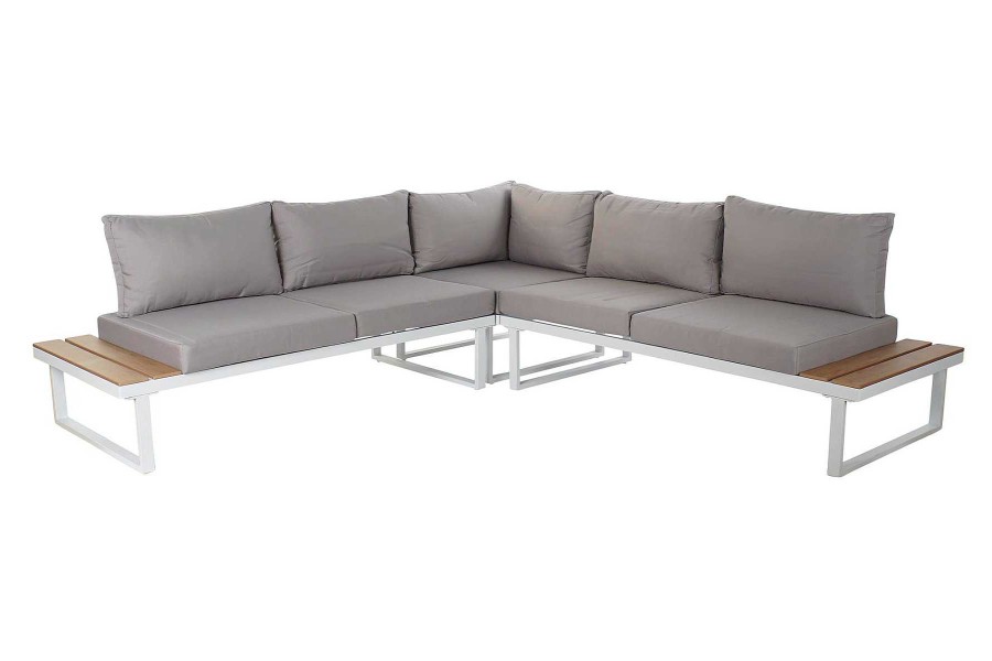 Detall ITEM Sofa Set 4 Acero Poliester 231X231X74 Gris Wholesale