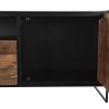 Detall ITEM Mueble Tv Madera Reciclada Pino 144,5X40X51 Negro New