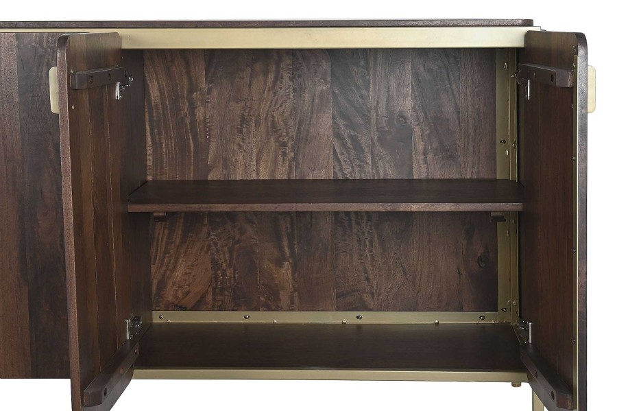 Detall ITEM Buffet Acero Mango 160X40X81 Marron Hot