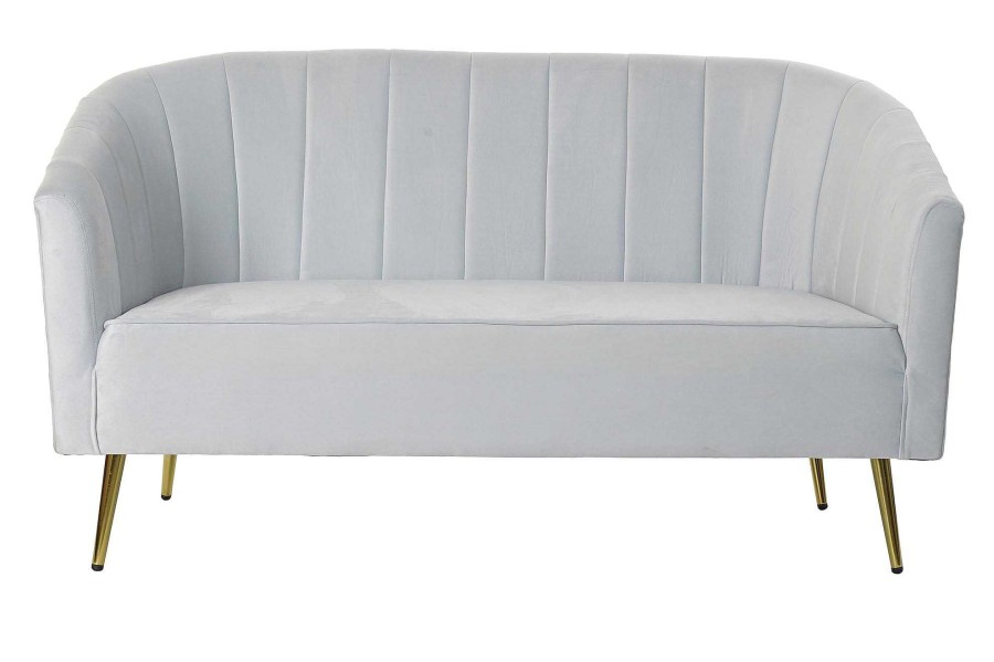 Detall ITEM Sofa Poliester Metal 140X77X81 Azul Celeste Online