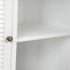 Detall ITEM Vitrina Paulownia Cristal 90X37X196 Blanco New