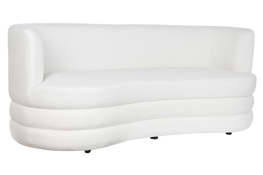 Detall ITEM Sofa Poliester 193X92X79 Borreguito Blanco Wholesale