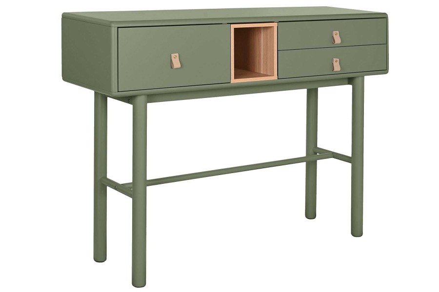 Detall ITEM Consola Mdf Pu 120X35X90 Verde Clearance