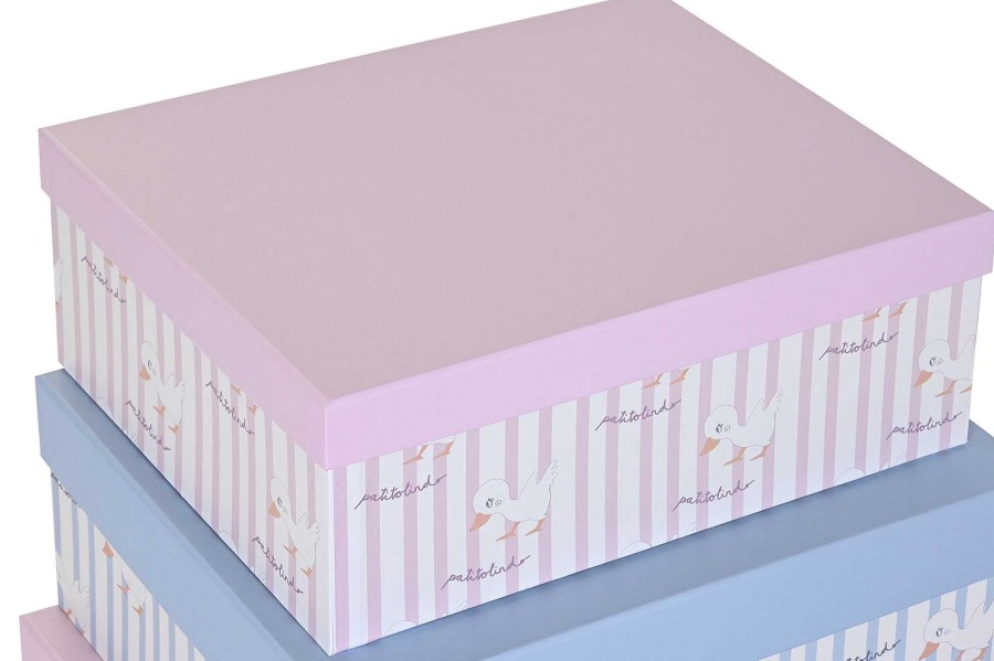 Detall ITEM Caja Set 10 Carton 43,5X33,5X15,5 Patitos Rosa Best