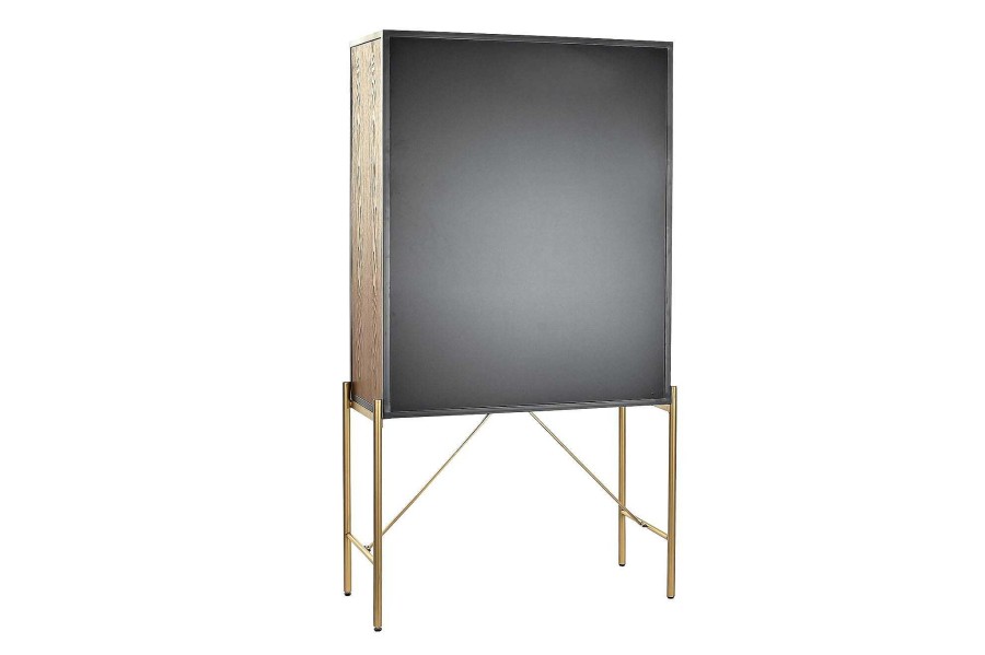 Detall ITEM Aparador Metal Cristal 85X35X155 Hojas Wholesale