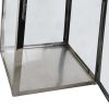 Detall ITEM Farola Acero Cristal 30X30X66 Cromado Plateado Online