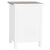 Detall ITEM Mesita De Noche Paulownia 47X36X67 Blanco Clearance