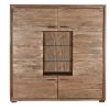 Detall ITEM Armario Acacia Cristal 145X40X153 Natural Marron New