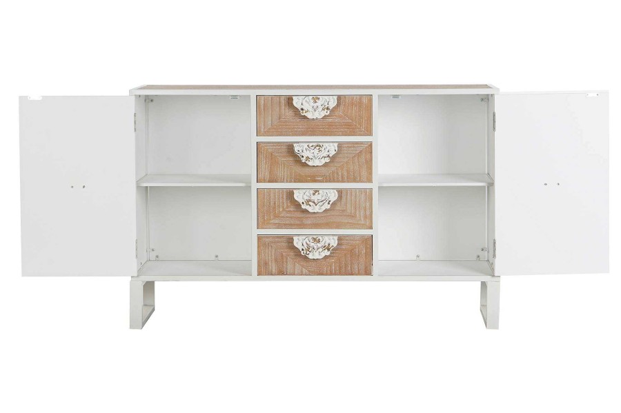 Detall ITEM Buffet Abeto Metal 120X35X80 Blanco Clearance