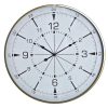 Detall ITEM Reloj Pared Metal Cristal 60X3X60 Brujula Dorado Hot