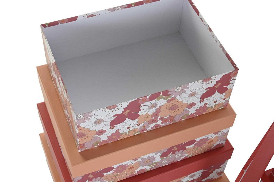 Detall ITEM Caja Set 10 Carton 43,5X33,5X15,5 Flores Fucsia Clearance