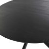 Detall ITEM Mesa Redonda Comedor Mango Metal 130X130X76 Negro Online