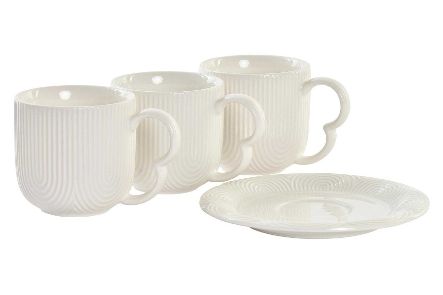 ITEM Cafe Set 6 Porcelana Bambu 26X12X25 90Ml Blanco Online