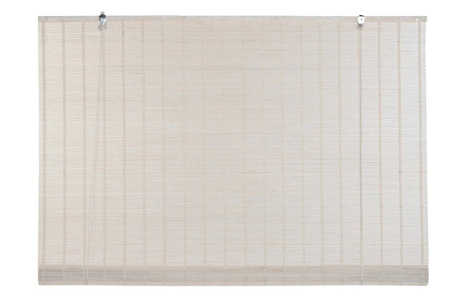 ITEM Estor Bambu 120X2X230 Enrollable Barnizado Blanco New