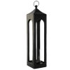 Detall ITEM Farola Aluminio Cristal 21X21X91 Negro Online