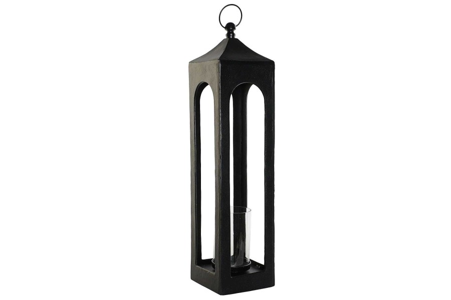 Detall ITEM Farola Aluminio Cristal 21X21X91 Negro Online