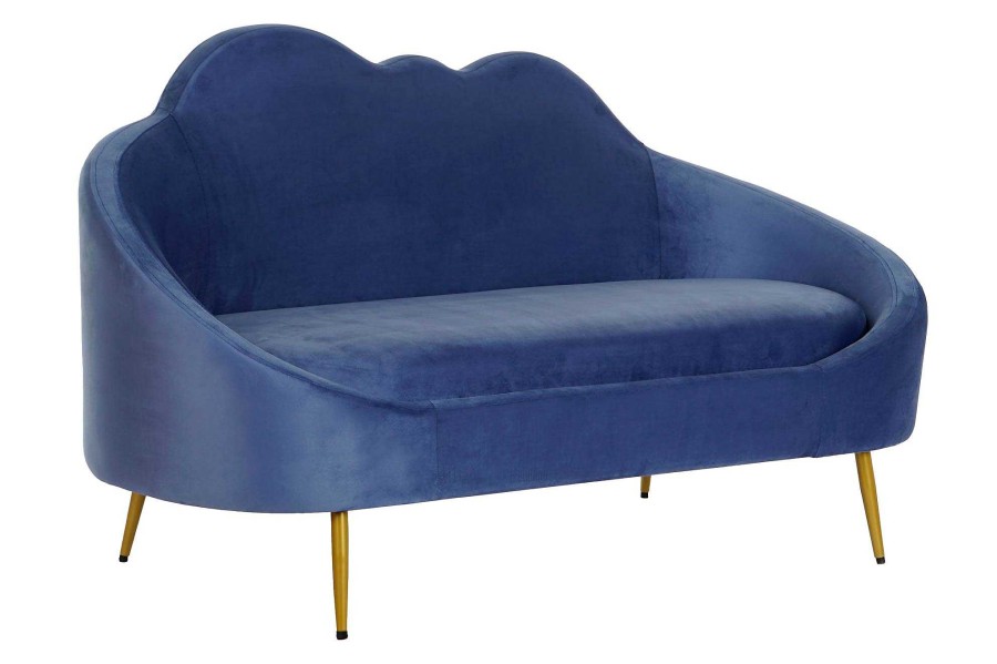 Detall ITEM Sofa Poliester Metal 155X75X92 Nube Azul Clearance