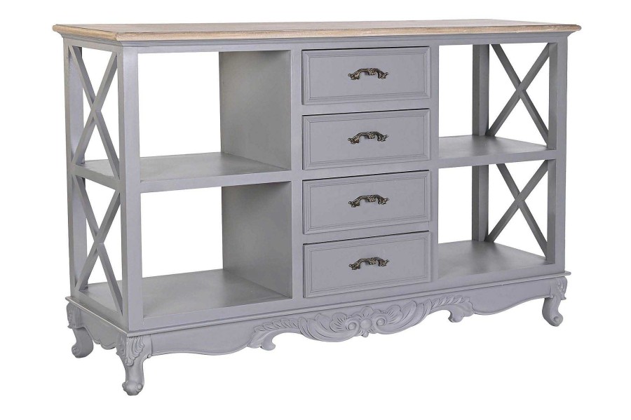 Detall ITEM Buffet Paulownia Mdf 132X40X84,5 Gris Online