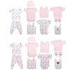 ITEM Bebe Set 11 Algodon 32X24 0-6 Meses Corazones 2 Su Best