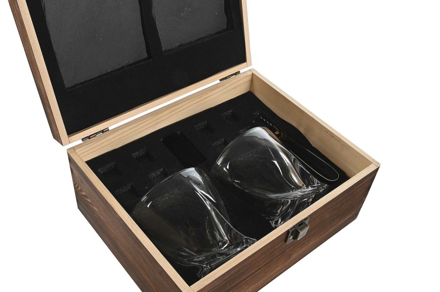 ITEM Whisky Set 7 Pino 25X19,5X12 Marron New