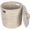 Detall ITEM Cesta Seagrass 42X42X48 Con Tapa Natural Hot