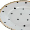 ITEM Vajilla Set 18 Porcelana 27X27X2 Topos Blanco Wholesale