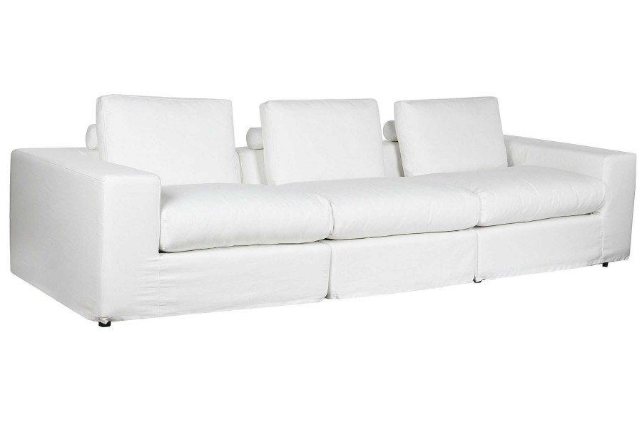 Detall ITEM Sofa Poliester Pluma 286X95,5X57 Blanco Hot