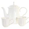 ITEM Cafe Set 6 Porcelana Bambu 29X20X22 Blanco New