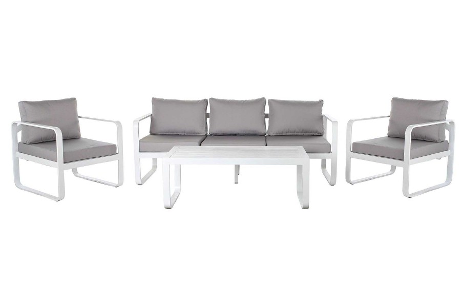 Detall ITEM Sofa Set 4 Aluminio Poliester 184X72X78 Gris Clearance