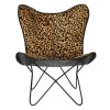 Detall ITEM Silla Metal Piel 73X70X93 Leopardo Negro Online