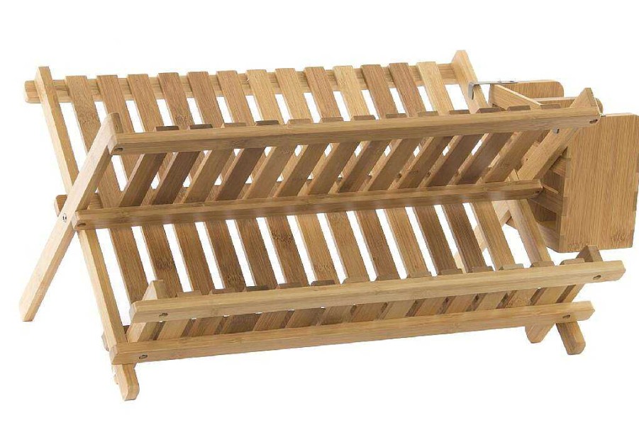 ITEM Escurreplatos Bambu 45X35X25 Cubertero Natural Clearance