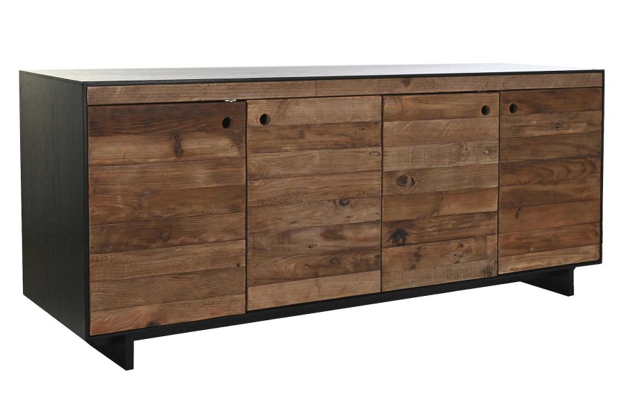 Detall ITEM Buffet Madera Reciclada Pino 180X48X76 Negro Clearance