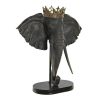 Detall ITEM Figura Resina 49X26,5X57 Elefante Corona Gris Best